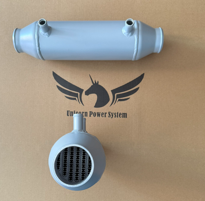 Water To Air Barrel Intercooler Charge Air Cooler 4" x 6" Turbo Supercharger