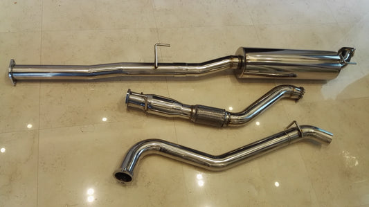 3" S/S Exhaust System turbo back for Toyota Hilux N70 KUN25/26 3L 1KD D4D 2005+