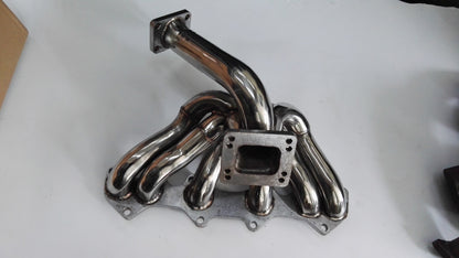Exhaust Manifold with T4 /T3 Flange for Toyota Supra 1JZ JZX100 VVTI Turbo