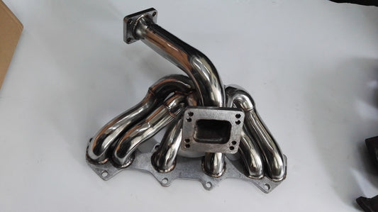 Exhaust Manifold with T4 /T3 Flange for Toyota Supra 1JZ JZX100 VVTI Turbo