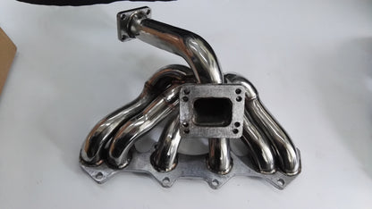 Exhaust Manifold with T4 /T3 Flange for Toyota Supra 1JZ JZX100 VVTI Turbo