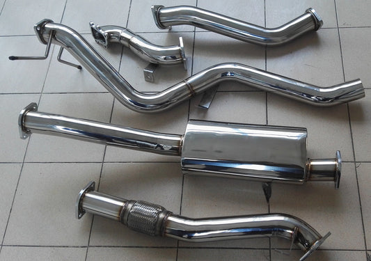 304 Stainless Steel Exhaust System Turbo Back For Nissan Navara D22 3L Turbo TD