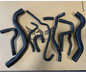 Silicone radiator coolant hose kit for Patrol ZD30 CRD CRI 3.0L Turbo Diesel 07+
