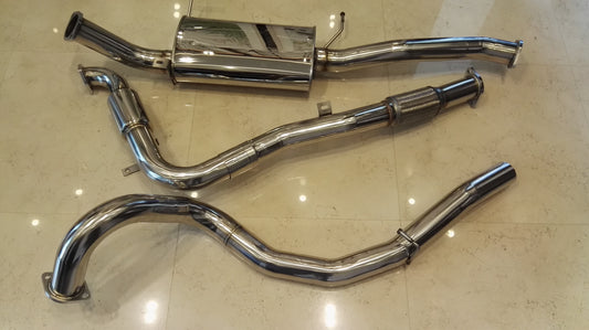 3" stainless steel Exhaust Pipe turbo back For Nissan Patrol Y61 ZD30 wagon