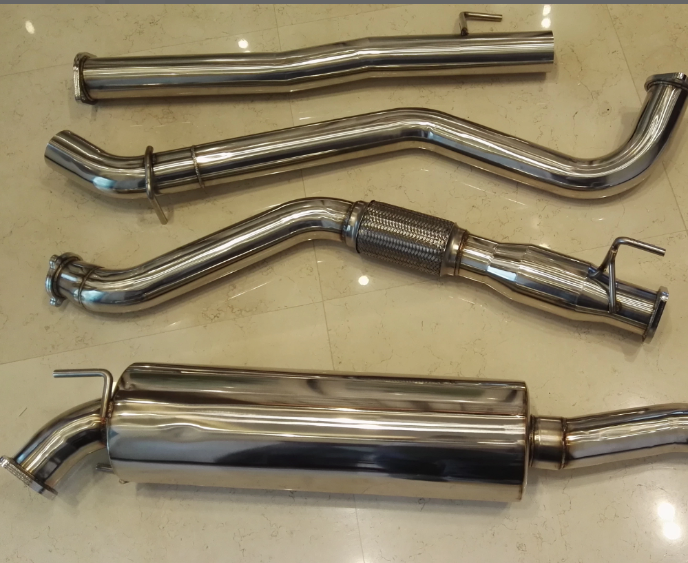 3" S/S Exhaust System turbo back for Toyota Hilux N70 KUN25/26 3L 1KD D4D 2005+